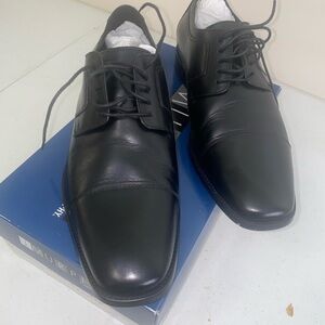 Classic Black Leather Oxfords by